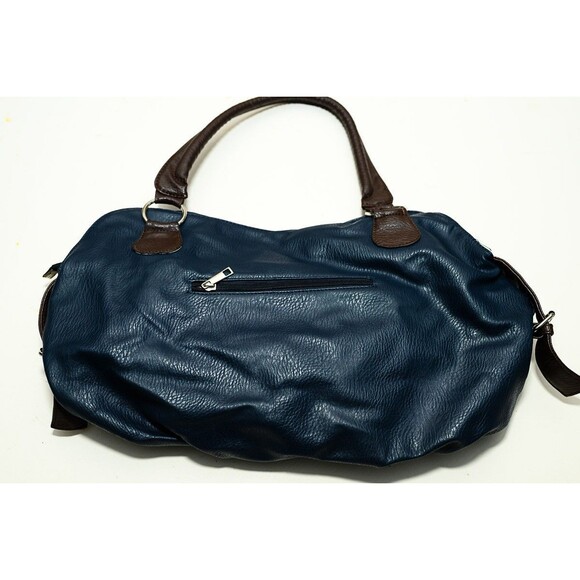 Handbag Blue purse pocket book shoulder - Picture 10 of 14